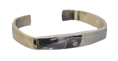 Lot 32 - A Georg Jensen silver 'Victory' bangle