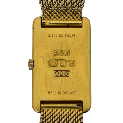 Lot 230 - A 1970s silver gilt Roy King manual wind wristwatch
