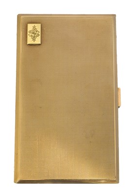 Lot 160 - A George VI 9ct gold cigarette case