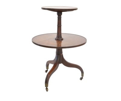 Lot 312 - George III Mahogany Two-Tier Dumb Waiter