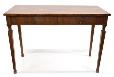 Lot 147 - Edwardian Walnut Side Table with Parquetry Border