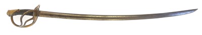Lot 211 - Model 1840 wrist breaker type sword, curved...