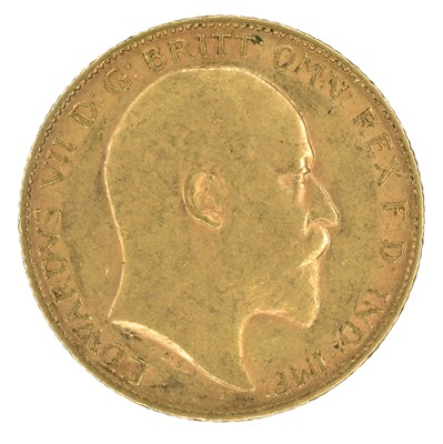 Lot 51 - King Edward VII, Half-Sovereign, 1910.