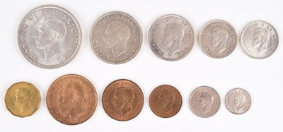 Lot 40 - A Royal Mint George VI 1937 Coronation Specimen Part Coin set (missing the Maundy coins).