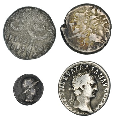 Lot 8 - Four Ancient AR and Base Silver Coins