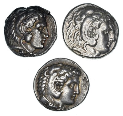Lot 19 - Alexander III, Two AR Tetradrachm and Philip III Arrhidos AR Tetradrachm