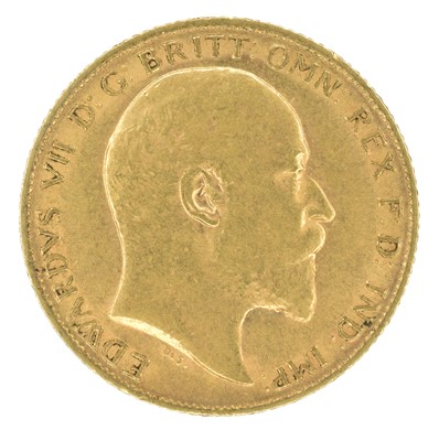 Lot 47 - King Edward VII, Half-Sovereign, 1909.
