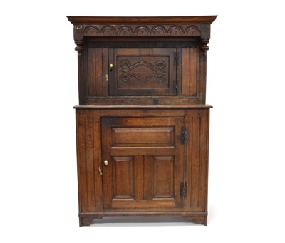 Lot 328 - 18th Century and Later Court Cupboard