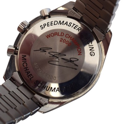 Lot 217 - An Omega Speedmaster Racing 'Michael Schumacher' automatic wristwatch, ref. 3518-50.00.