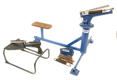 Lot 470 - Stuart clay pigeon trap, with attachment to...