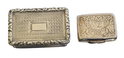 Lot 169 - Two George IV silver vinaigrettes