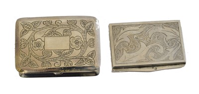 Lot 211 - Two white metal vinaigrettes