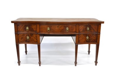 Lot 351 - George III Mahogany Serpentine Front Sideboard