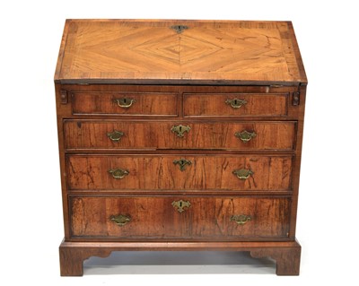 Lot 338 - 18th Century Walnut Veneered Bureau
