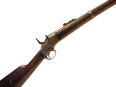 Lot 55 - Remington rolling block rifle chambered in .50-...
