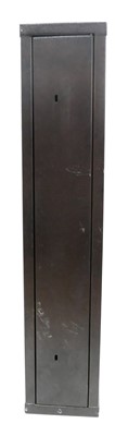Lot 468 - Steel gun cabinet, with three dividers, one...