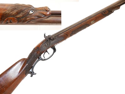 Lot 85 - Schilling percussion double barrel 22bore...