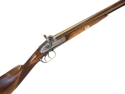 Lot 94 - Percussion 13 bore side by side double barrel...