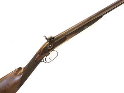 Lot 95 - Adkin percussion 12 bore side by side double...
