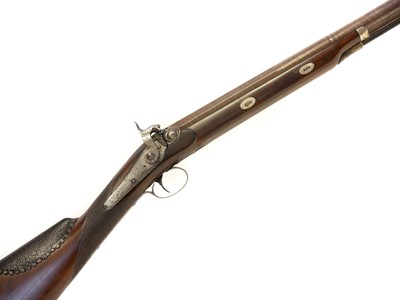 Lot 110 - J. Jackson percussion 11 bore single barrel...