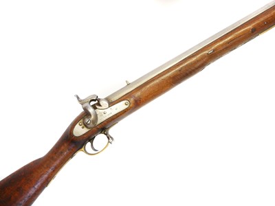 Lot 43 - Percussion P42 .750 musket, 39inch sighted...