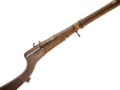 Lot 44 - Large Indian matchlock, 42 inch barrel...