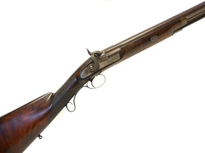 Lot 82 - 8 bore single barrel percussion shotgun, 36...