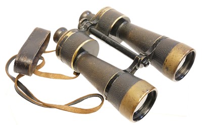 Lot 264 - WWII German Leitz 10x50 binoculars, stamped...