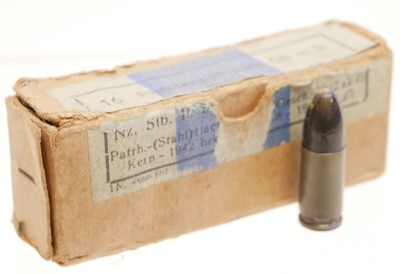 Lot 247 - Sixteen original inert German Third Reich 9mm...