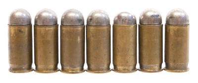 Lot 248 - Seven rare inert British .455 Mk I cartridges...