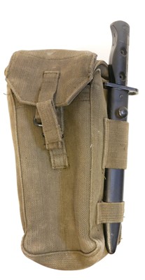 Lot 232 - British L1A3 knife bayonet and scabbard for...