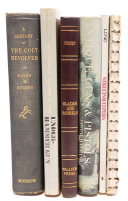 Lot 268 - Six assorted vintage firearms books including...
