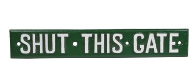 Lot 242 - Shut This Gate