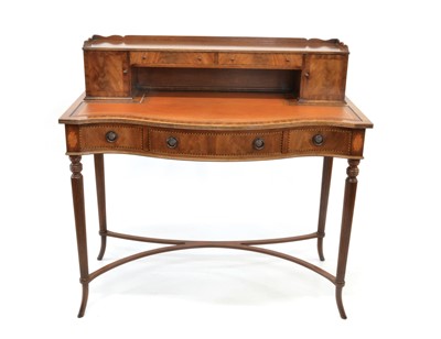 Lot 353 - Modern Reproduction Mahogany Bonheur-du-Jour or Ladies Writing Desk