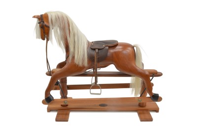 Lot 273 - Late 20th Century House of Marbles Carved Mahogany Rocking Horse