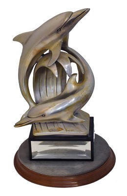 Lot 126 - An Italian .800 silver Dolphin model by Ottaviani