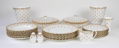 Lot 207 - "Fleur-de-Lys" Pattern Part Coffee & Dinner Service by Spode