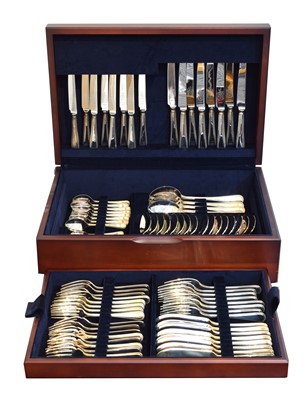 Lot 125 - An Elizabeth II silver 84 piece canteen
