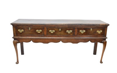 Lot 402 - George III Oak Dresser Base