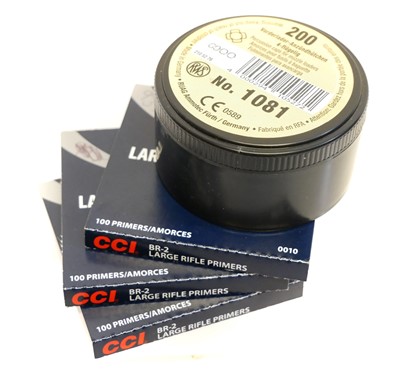 Lot 562 - CCI large rifle primers x 293, also a near...