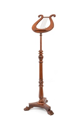Lot 343 - Victorian Walnut Telescopic Music Stand