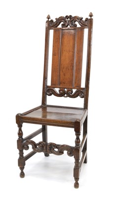 Lot 365 - Early 18th Century Oak Side Chair