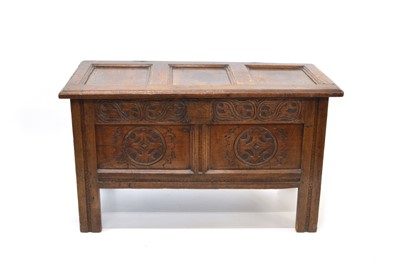Lot 431 - 18th Century and Later Carved Oak Coffer