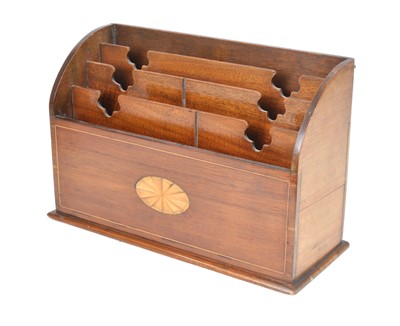 Lot 318 - Edwardian Mahogany Stationery or Letter Rack