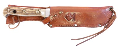 Lot 246 - Puma White Hunter knife and scabbard, 6inch...