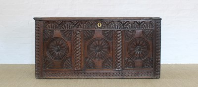 Lot 124 - An Early 18th Century Oak Coffer