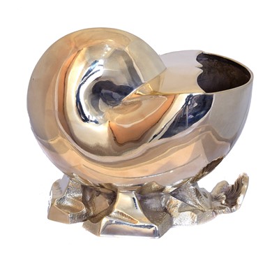 Lot 149 - A silver plated shell spoon warmer by Mappin Brothers