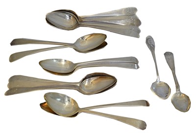 Lot 145 - A selection of silver spoons