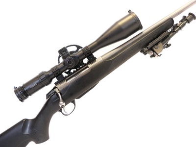 Lot 328 - Tikka T3 .223 bolt action rifle with moderator,...