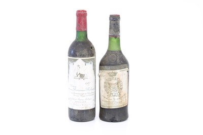 Lot 10 - 2 bottles Mixed lot of Mature Classified Growth Claret